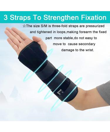 TANDCF Unisex Forearm & Wrist Support Brace | Adjustable Carpal Tunnel Splint | 9.8" Left Hand Small/Medium - Buy Online on GoSupps.com