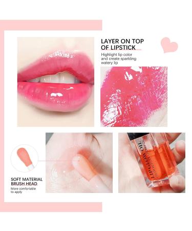 3 pcs Plumping Lip Oil Set - Hydrating Glitter Gloss, Tinted Balm, Nourishing Transparent Lip Care Kit - Buy Online on GoSupps.com
