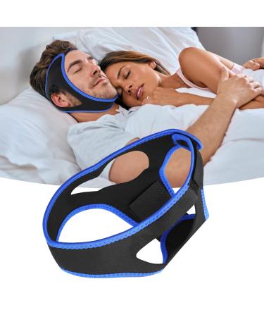 WLLHYF Anti Snoring Chin Strap Adjustable Breathable Comfortable Chin Straps Devices Effective Snore Reduction Chin Strap for Men Women Aids Better Sleep