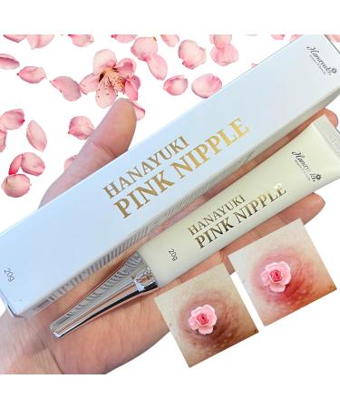 HANAYUKI Pink Nipple Skin Cream - Natural Dark Spot Corrector for Intimate Areas | Ascorbic Acid Niacinamide & Vitamin B3 | 0.7oz - Buy Online on GoSupps.com