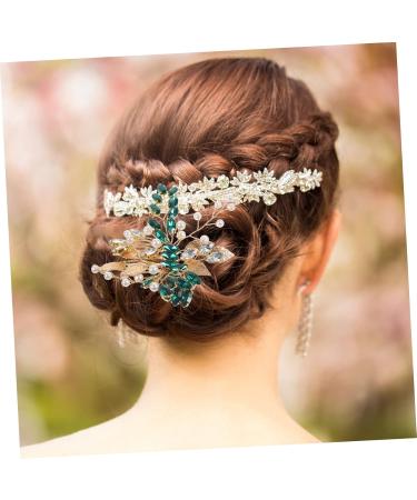 Didiseaon Wedding Headpiece Silver Leaf Tiara Womens Headpiece Bridal Hair Clip Hair Clip for Wedding Girl Headpiece Rhinestone Hair Clips Metal Bride Hair Comb Glass - Buy Online on GoSupps.com