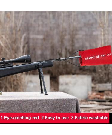 Riakrum 6 Pcs Airsoft & Paintball Barrel Cover with Bungee Cord | Red | 5.51 x 3.15 Inch - Buy Online on GoSupps.com