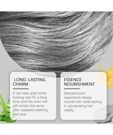2 in 1 Natural Essence Extract Silver Hair Dye Silver Gray Natural Hair Dye Cream Natural Hair Dye Cream Instant Natural Hair Dye Cream - Buy Online on GoSupps.com