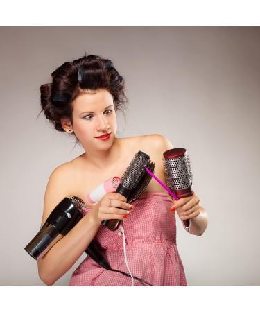 4pcs Hair Rollers Self Grip Sticky Hair Rollers Heatless Rollers for Hair Volume Salon Hairdressing Curlers Curling Tools (Black) - Buy Online on GoSupps.com