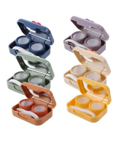 SOLUSTRE 6pcs Invisible Accompanying Box Mirror Foil Plastic Holder Travel Storage