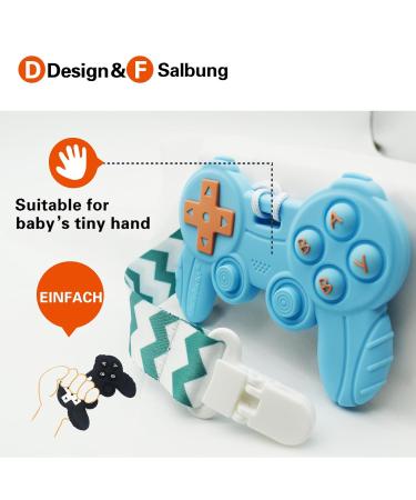 Game Controller Baby Teething Toy - Blue | Fun & Safe Teething Relief for Happy Play - Buy Online on GoSupps.com