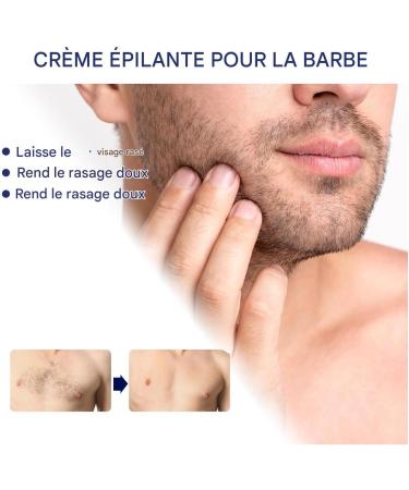 Depilatory Body Cream - 60 ml Effective Painless Soothing Depilatory Gel Hair Removal for Sensitive Skin Types Arms Legs Back Torso Intimate Area - Buy Online on GoSupps.com