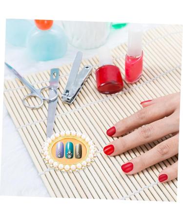 Housoutil Nail Display Board Nail Color Mixing Plate Makeup Paint Plate Nail Building Gel Hybrid Gel Makeup Mixing Palette Nail Polish Zinc Alloy Bracket Photo Frame - Buy Online on GoSupps.com