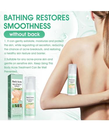  Miioto Back Acne Treatment Spray Back Acne and Chest Acne Removes Excess Oil on the Body and Penetrates Pores Soft and Non-Irritating 120ml - Buy Online on GoSupps.com