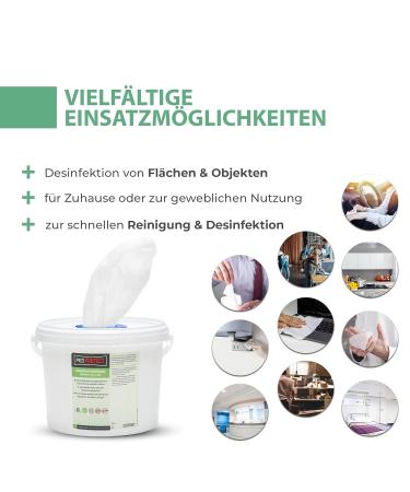 PICO Protect Disinfection Towels - 120 Alcohol-Free Sheets for Effective Cleaning | Refill Bag for Areas & Objects - Buy Online on GoSupps.com