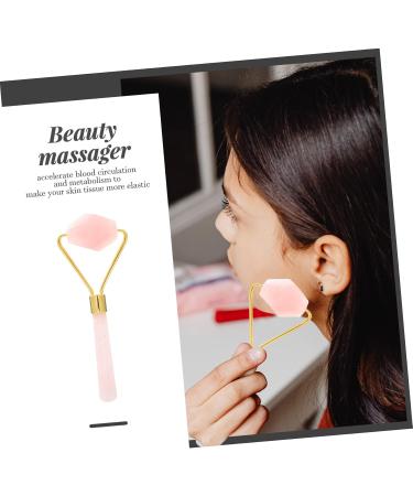 Shop Premium Pink Jade Massage Tools | Face Rollers & Gua Sha for Beauty and Muscle Care - 14x5cm - Buy Online on GoSupps.com