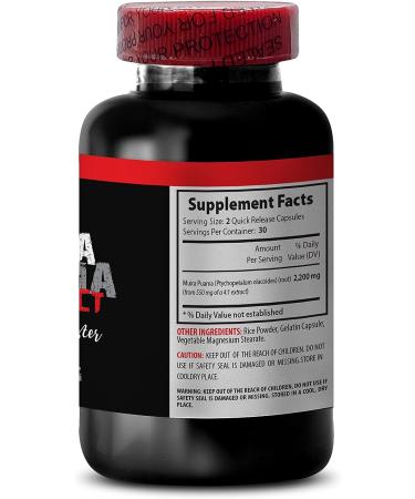 Muira Puama Energy Supplements for Men - 180 Capsules - Energy Boost with Puama Bark Extract - Buy Online on GoSupps.com
