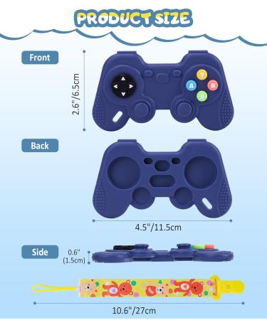 Protado 2-Pack Silicone Gamepad Control Teether Toy Set for Babies 6-12 Months - Buy Online on GoSupps.com