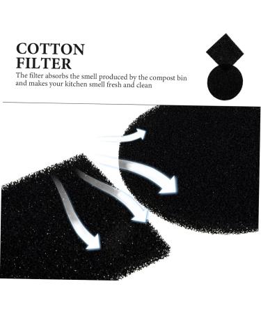 Plafope 8-Pack Compost Container Filters | Premium Cotton Cat Litter Filter Mats & Accessories for Trash Cans - International Shipping Available - Buy Online on GoSupps.com
