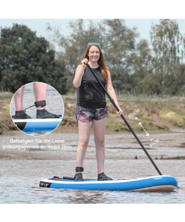Goosehill 10'6 Inflatable Stand Up Paddle Board - Premium Sailor Blue SUP Package - Buy Online on GoSupps.com
