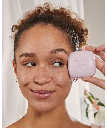 NIVEA Naturally Clean Brightening Solid Facial Cleanser 75g 99% Natural Solid Cleanser with Vitamin E and Rose Extract Natural Cleanser with Vegan Formula - Buy Online on GoSupps.com