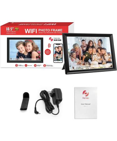 FRAMEO 10.5 Smart WiFi Digital Photo Frame with Touch Screen, Auto-Rotate, 32GB Storage - Share Moments Instantly via Frameo App | FHD IPS LCD Display - Buy Online on GoSupps.com