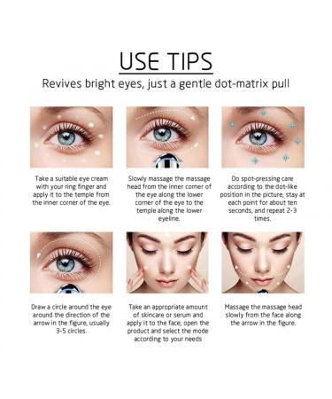ZITIANY Eye Massage Tool | Fade Dark Circles & Bags | Wrinkle Remover | Eye Care Gift - Buy Online on GoSupps.com