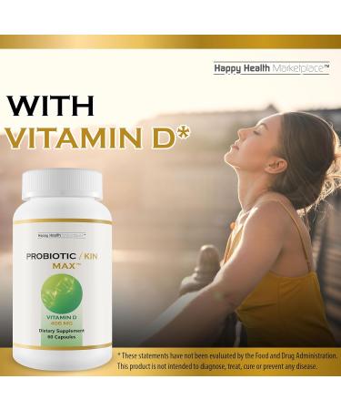 Probiotic/Kin Max - Our Best Probiotics for Women - Our Best Probiotics for Digestive Health Gut Health & Immune Health - Premium Daily Probiotic for Women & Men - Acidophilus Probiotic Capsules - Buy Online on GoSupps.com
