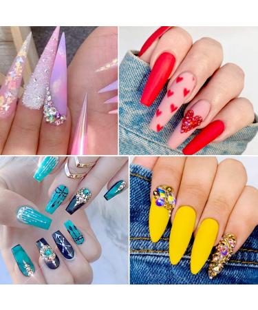 Teenitor Rhinestone Resin Glue Kit - 8ml Gem Gel, 3 Nail Brushes, Wax Pen, Tweezers - Nail Art Decoration Tools (UV/LED Cure) - Buy Online on GoSupps.com