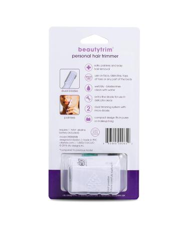 Beautytrim Personal Hair Trimmer | Remove Peach Fuzz & Unwanted Facial Hair - International Shipping Available - Buy Online on GoSupps.com