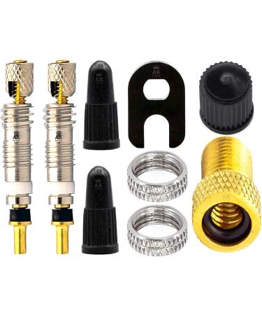 Presta Valve Replacement Set: Insert Key Cap & Adapter for Tubeless MTB - SCLAVERANDEN International Shipping - Buy Online on GoSupps.com