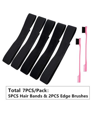 Welfare Products Elastic Hair Bands for Lace Frontal Melt - 5 PCS Wig Bands for Keeping Wigs in Place | Wig Edge Control Elastic Bands - Buy Online on GoSupps.com