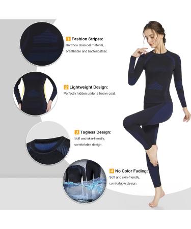 Thermal Underwear for Women - Warm & Breathable Ski Underwear Set for Autumn/Winter - Buy Online on GoSupps.com