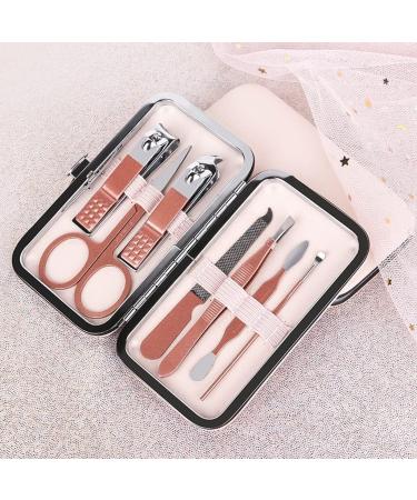 Nail Clipper Set 7-Piece Set of Nail Clippers Set Nail Set Personal Care Set Decoration Foot Set Beauty Set for Male and Female Friends (Rose Gold) Nail Clipper Kit - Buy Online on GoSupps.com