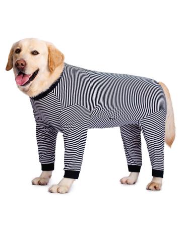 Axcimond dog body with legs for large and medium -sized dogs op body dog castration bitch male dogebody after op with zipper dogs one -piece full body delicacle protection dog neck rope alternative 4xl navy blau