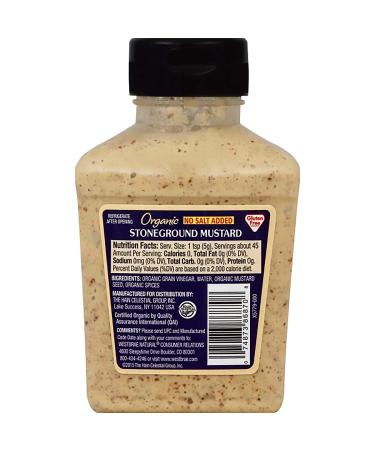 Westbrae Natural Organic Stoneground Mustard 8 Oz (Pack of 12) - No Salt Added - Buy Online on GoSupps.com