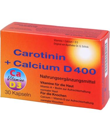 Buy Carotinine + Calcium D400 Capsules | 71g - Boost Immunity & Support Health | Fast International Shipping - Buy Online on GoSupps.com