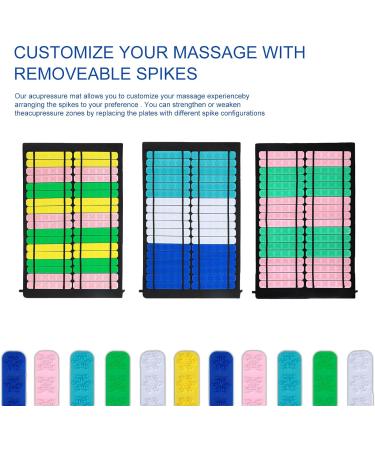 Buy Acupressure Mat with Pillow Set - Soothing Relaxation & Massage for All | International Shipping - Buy Online on GoSupps.com