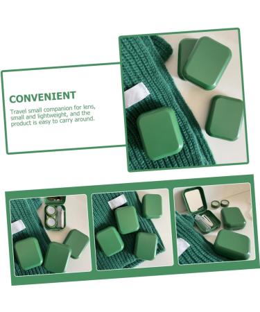 Solustrie Small Plastic Contact Lens Container with Mirror | Portable Makeup Case | Travel-Friendly Foil Covers | Stylish Contact Lens Holder | Shop Internationally - Buy Online on GoSupps.com