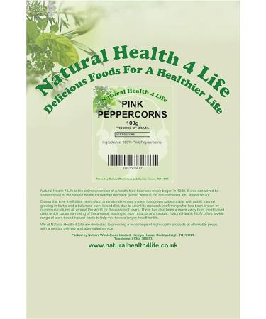 Natural Health 4 Life Dried Spices Whole Pink Sweet Peppercorns Seasoning 100 g in Bag (1 Bag) - Buy Online on GoSupps.com