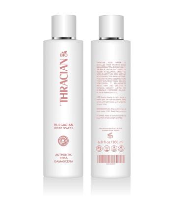 Thracian BIO 100% Pure Bulgarian Rose Floral Water Skin and Hair Toner 6.8 Fl oz 200 ml Distilled in Bulgaria No Added Fragrance Vegan Cruelty-Free Responsibly Sourced and Alcohol Free 6.76 Fl Oz (Pack of 1)