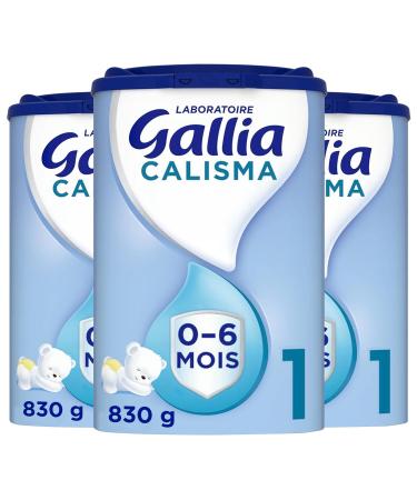 Laboratoire Gallia - Calisma 1st Age - Baby Milk Powder - Baby Milk from 0 to 6 Months - Palm Oil Free - From Birth - 75 Bottles - Pack of 3 x 830g