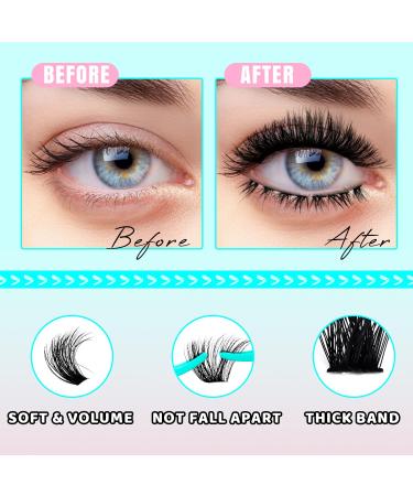 VAVALASH 100D Cluster Lashes - Volume Wispy False Eyelashes & DIY Lower Extensions (Boom 5-20mm) - International Shipping Available - Buy Online on GoSupps.com