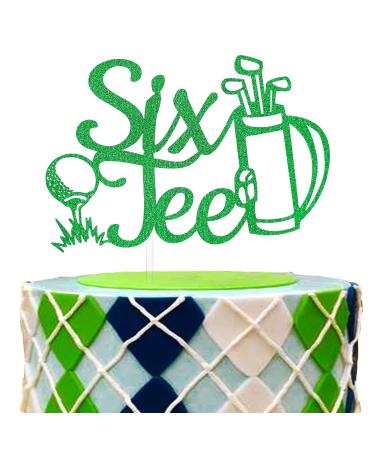 Sixtee Birthday Cake Topper Golf 60th Birthday Decoration Funny Golf Theme 60 Sixty Sign Golf Theme 60th Birthday Favor for Golfer Fans 60 Sixtee