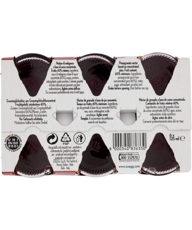 ZUEGG Pomegranate Juice Package 6 Glass Bottles125 ml - Buy Online on GoSupps.com