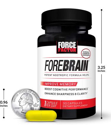 Force Factor Forebrain - 30 Capsules for Enhanced Focus & Mental Clarity - Buy Online on GoSupps.com