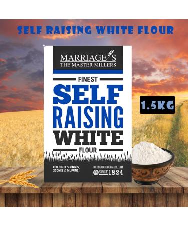 Marriages Flour Pick N Mix | Choose From 5 Flavours | Strong White Bread Plain-White Self Raising-White Strong-Stoneground Moulsham-Strong Malted - Pack of 4 - Buy Online on GoSupps.com