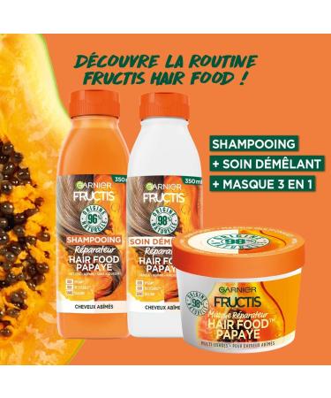 Garnier Fructis Multi-Purpose Repairing Mask Papaya - For Damaged Hair - 390 ml - Buy Online on GoSupps.com