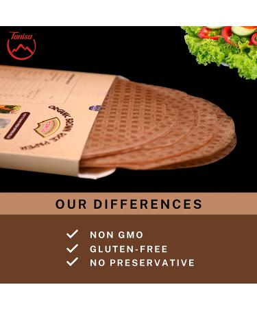 TANISA Organic Brown Rice Paper Wrapper - Gluten Free Spring Roll Wrappers - Vietnamese Rice Paper for Fresh Rolls - 8.7 inch, 12 oz - Buy Online on GoSupps.com