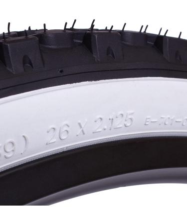 Classic White Wall 26x2.125 Cruiser Bike Tires - 1 or 2 Pack with Tubes | Beach Cruiser Wheel Accessories - Buy Online on GoSupps.com