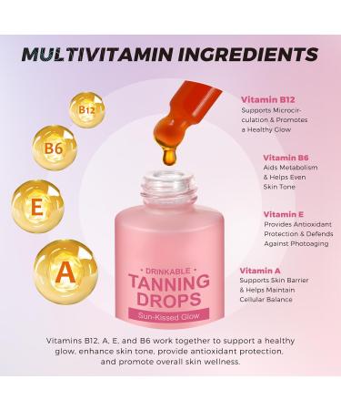 2Pcs Sunless Tanning Drops to Drink Natural Drinkable Sunless Tanning Drops Oral Self Tanning drop Gradual Glow Moisturizing Tanner for Face & Body Tanning Supplement Naturally Boost Melannin 1.69 Fl Oz (Pack of 2) - Buy Online on GoSupps.com