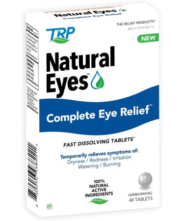 Natural Eyes Complete Eye Relief Tablets - Fast Dissolving for Dryness Redness & Irritation - 48 Count - International Shipping Available - Buy Online on GoSupps.com