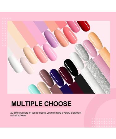 Gel Nail Polish Kit with UV Light - 7ml Gel Polish Set with Base Coat, Top Coat & Manicure Tools - Nail Lamp Included - Perfect Gift for Women - Buy Online on GoSupps.com