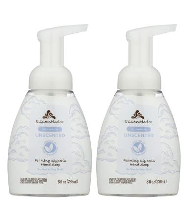 Essentials Foaming Glycerin Hand Soap Unscented 8-Fluid Ounce Pack of 2