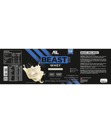 All sports lab Beast Pro Whey Vanille 908 g - Buy Online on GoSupps.com